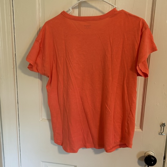 Madewell coral pink crewneck tee - Picture 4 of 8